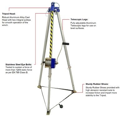 Rescue Tripod with winch thumbnail 5