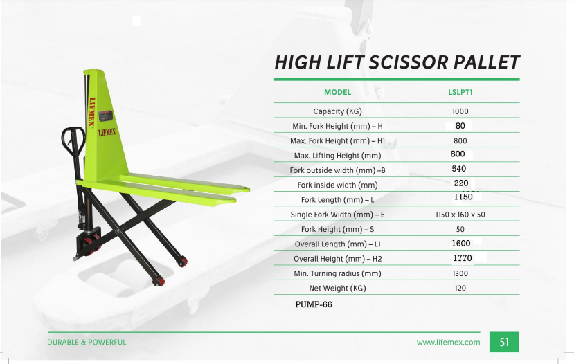 High Lift Pallet Truck thumbnail 7