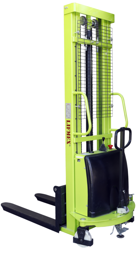 LIFMEX SEMI ELECTRICAL HAND STACKER, 1000 KG, GREEN