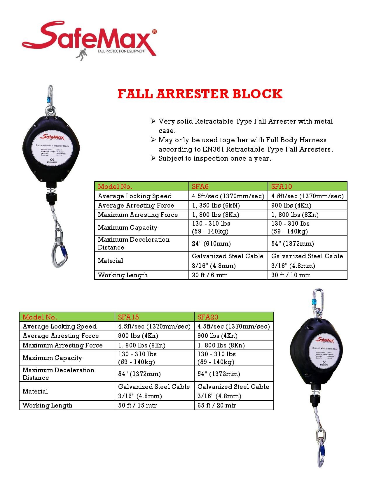 Retractable Fall Arrester Block thumbnail 3