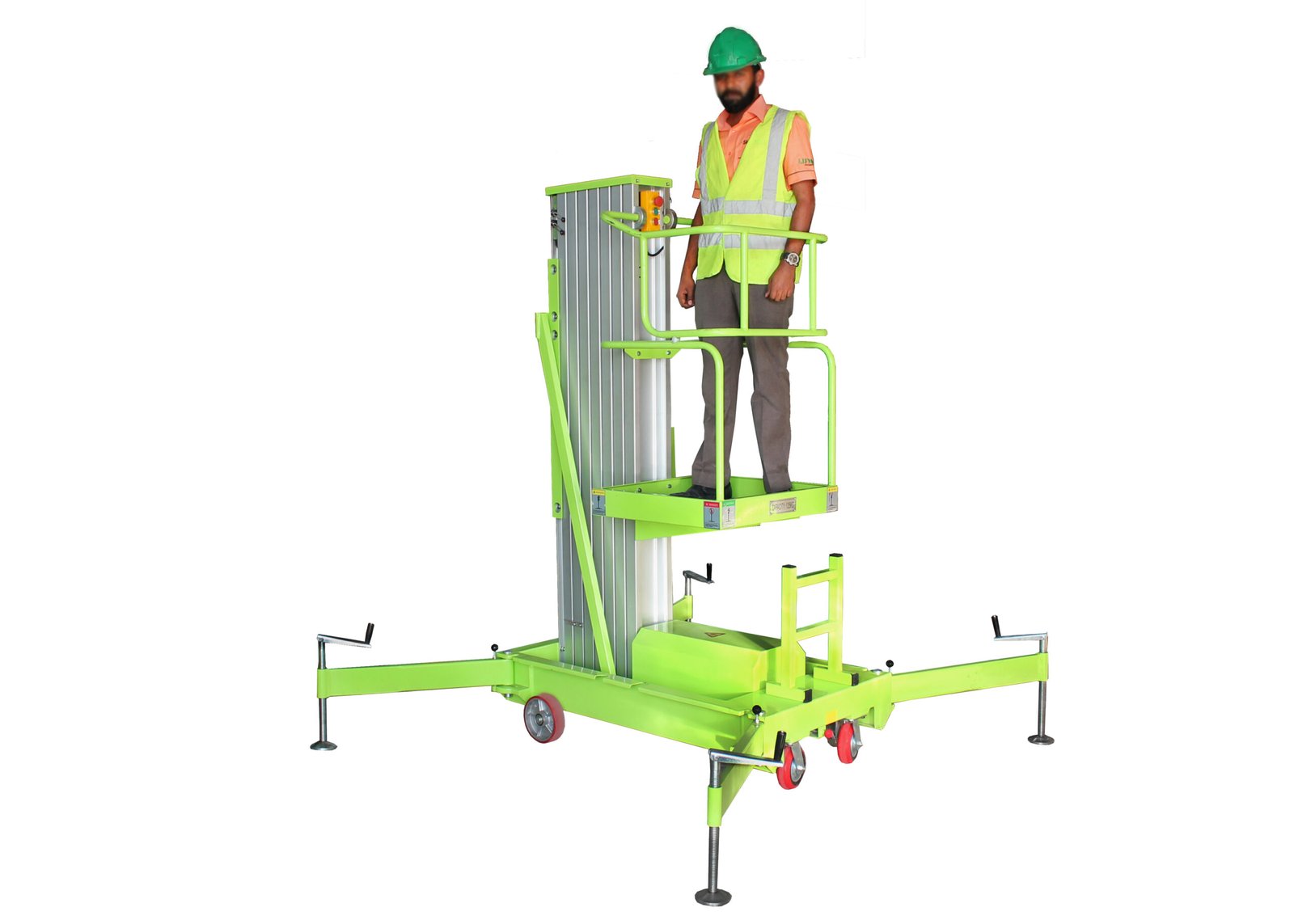 Lifmex LAWS10 Aerial Single Mast, Green, 125 Kg, 1430MM × 840MM × 2050MM