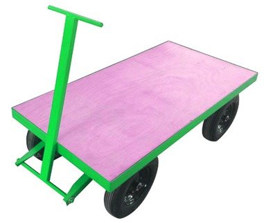 WOOD TURNTABLE TROLLEY