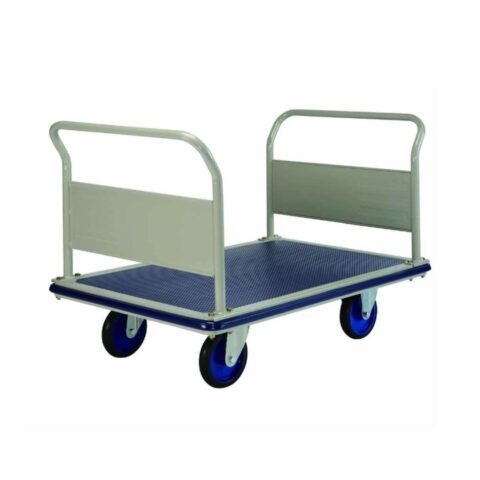 Prestar NG 403 8 Front-Rear Dual-Handle Type Platform Trolley, 500 Kg, Steel Blue, 1240MM × 790 MM, 1050MM × 790MM