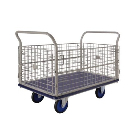 Prestar NG 407 8 Side-Net  Type Platform Trolley, 58Kg, Steel Blue, 1180MM × 750 MM, 1180MM × 750MM